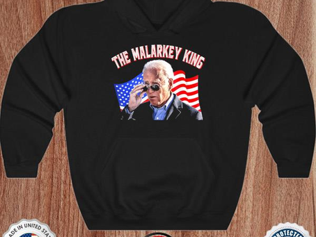 The malarkey king ultra maga king biden American flag shirt
