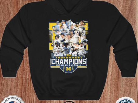 Funny Michigan Baseball 2022 Tournament champions shirt