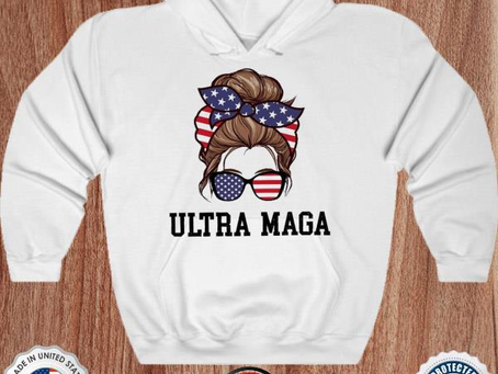 Messy bun ultra maga king maga 2024 shirt