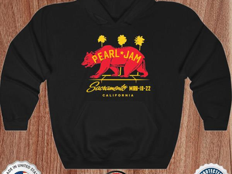 Pearl jam sacramento California may 18 22 shirt