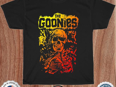 The goonies skeleton and logo shirt
