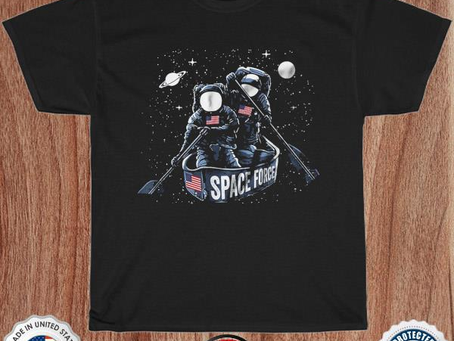 Trump space force American flag space force political shirt