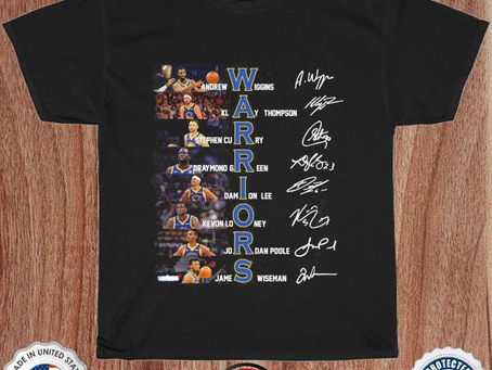 Golden State Warriors all team 2022 signatures shirt