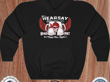 That’s hearsay brewing co home of the mega pint skull shirt