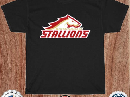 United states football league usfl champs birmingham stallions champions shirt