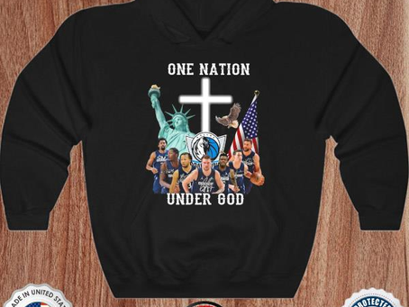 One nation under god Dallas mavericks signatures shirt