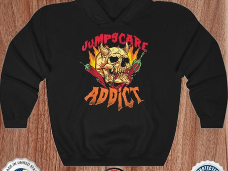 Jumpscare scary horror movies addict halloween shirt