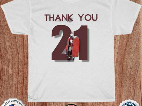 Thank you frank gore 21 forever a 49er shirt