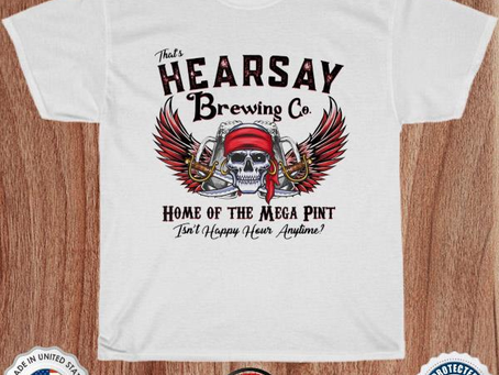 That’s hearsay brewing co home of the skull shirt