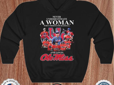 Never underestimate an old lady who understand baseball and loves Ole Miss Rebels signatures shirt
