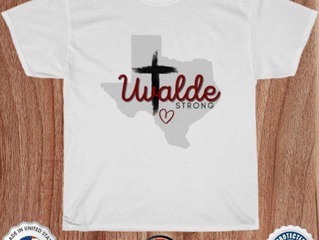 Uvalde strong god bless shirt