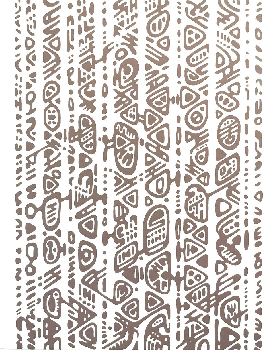 MN-26-12 MANI - Max Niederköppern - Monochrome Calligraphy - Written by Nature - complete work