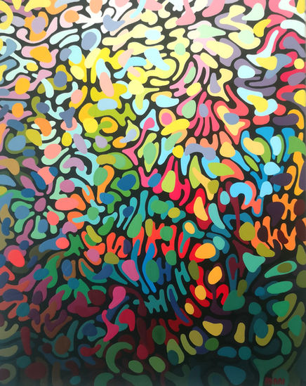 MN-26-08 - Abstract Painting - Cell by Cell - Max Niederköppern - MANI 2026
