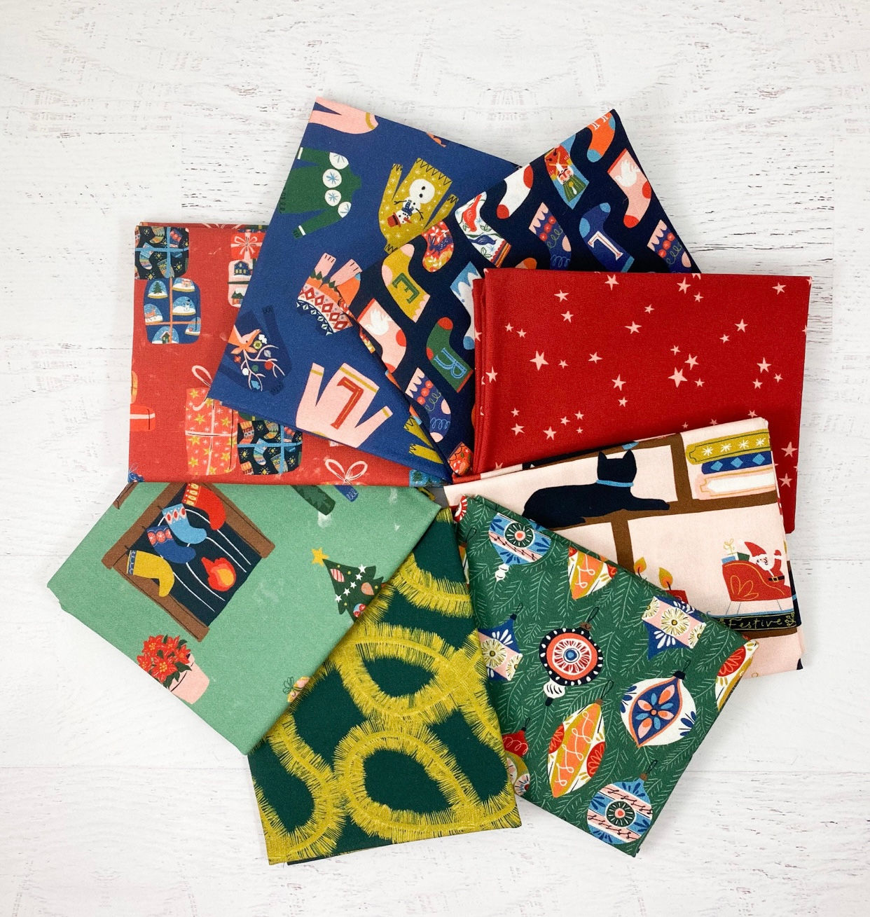 Tinsel Time FQ Bundle LOUISE CUNNINGHAM Cloud9