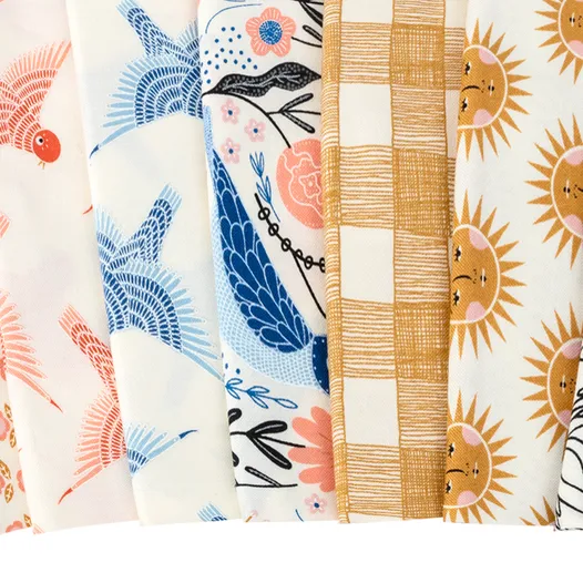 Thumbnail: Birdsong FQ Bundle GINGIBER Moda Fabrics