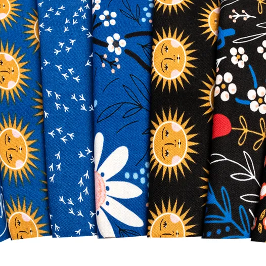 Thumbnail: Birdsong Fat Eighths Bundle GINGIBER Moda Fabrics