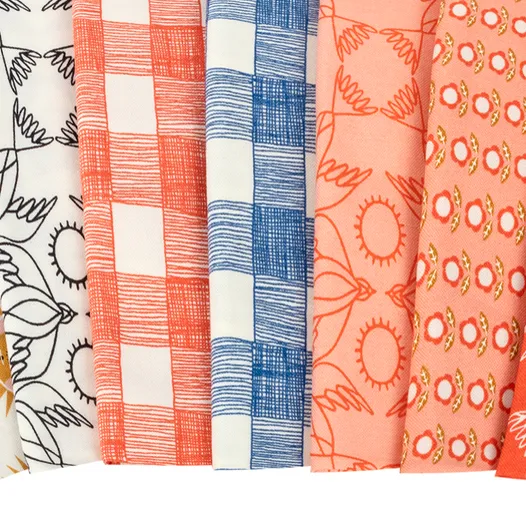 Thumbnail: Birdsong FQ Bundle GINGIBER Moda Fabrics