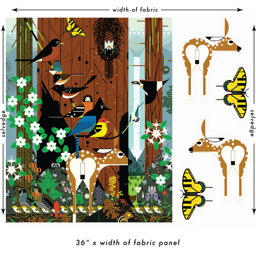 Sierra Range & Softies Panel CHARLEY HARPER Birch Fabrics | Modern