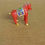 Thumbnail: Miniature Cinnabar Cloisonne Horse 2" high x 1.75" long Free Shipping