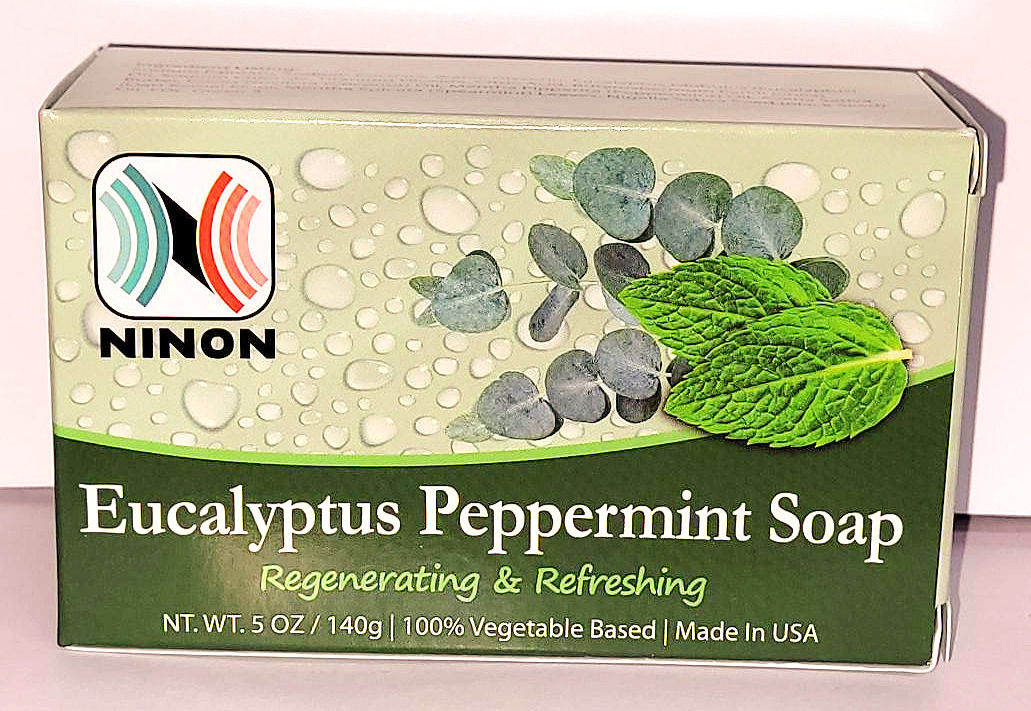 Ninon Eucalyptus Pepperment Soap 5oz 4 bars Free Shipping