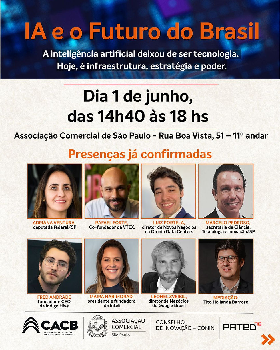 O Brasil está pronto para a era da IA? Evento gratuito reúne especialistas para debater o futuro digital do país