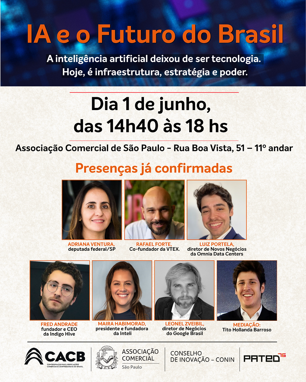 evento gratuito IA reúne especialistas para debater o futuro do Brasil e como manter a soberania digital