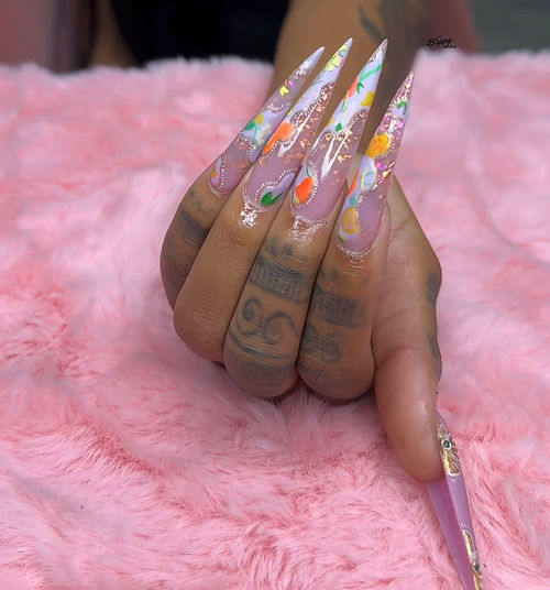 Acrylic Fullest, nail art