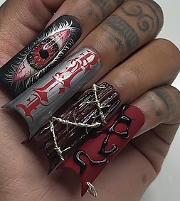 Bali Baby "Mother" Custom album press on nails