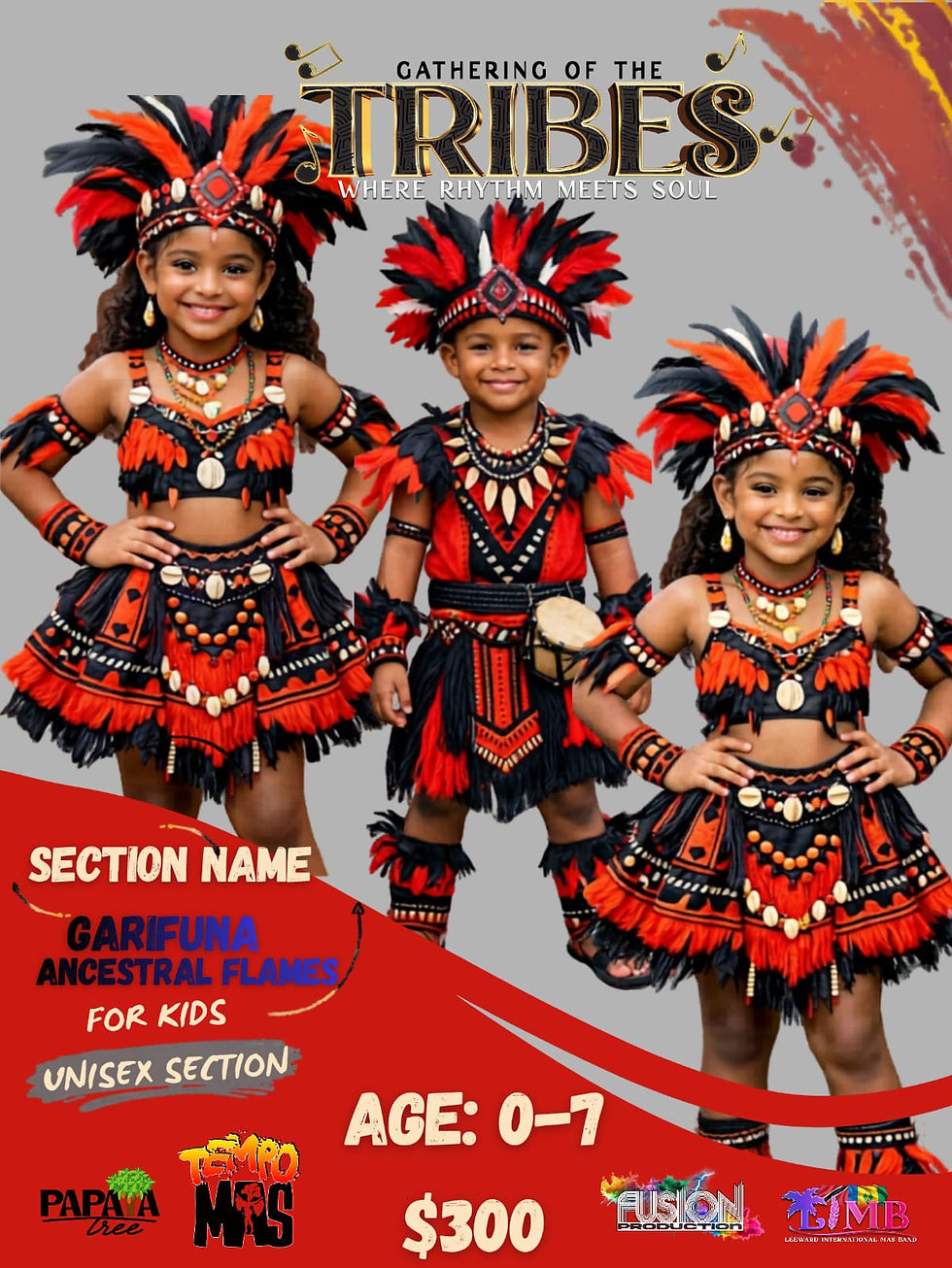 Thumbnail: Garifuna Ancesteral Flames (Red costume)