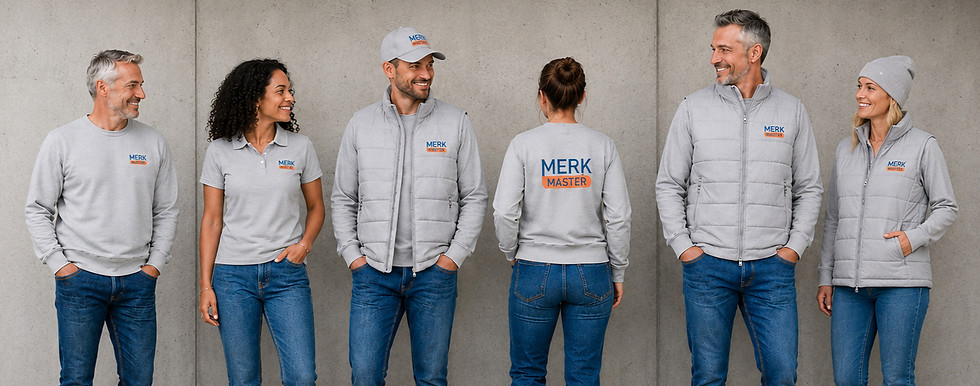Fiere personeel uitgedost in bedrukte bedrijfskleding die uniformiteit creërt binnen het team