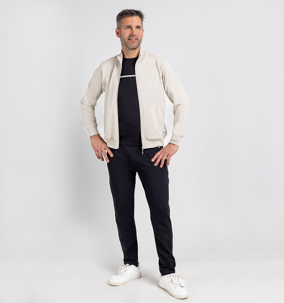 Thumbnail: Joggingbroek heren Premium - Super stretch - Standaard pijp