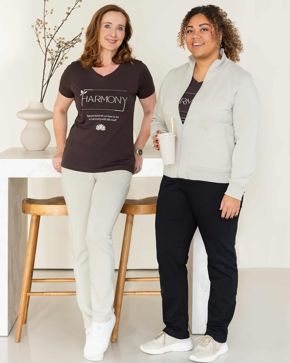 Thumbnail: Women's sweatpants - Premium Comfort - Straight Leg - High Waist