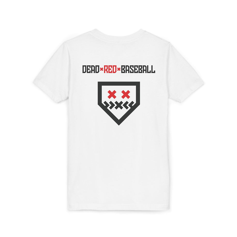 Thumbnail: Dead Red Baseball Youth Jersey Tee - Black Logo