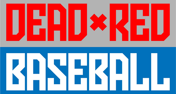 Dead Red Baseball Logo
