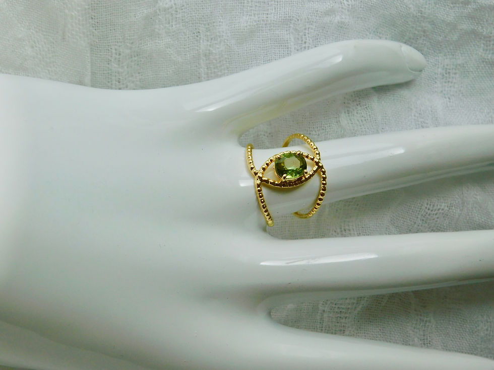 サムネイル： 1.02ct デマントイドガーネットの指輪　１８k
