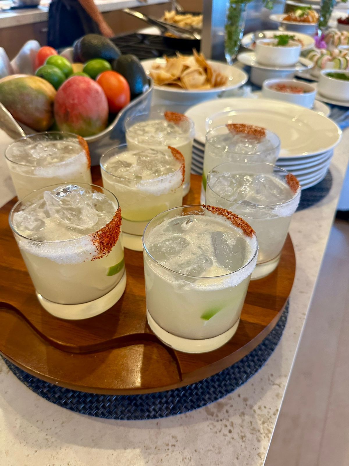 Welcome drinks prepared by Mareas