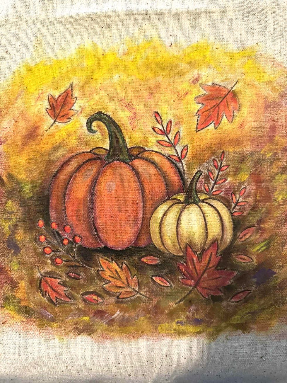 Pumpkin Patch Painted Tote or Canvas Workshop
