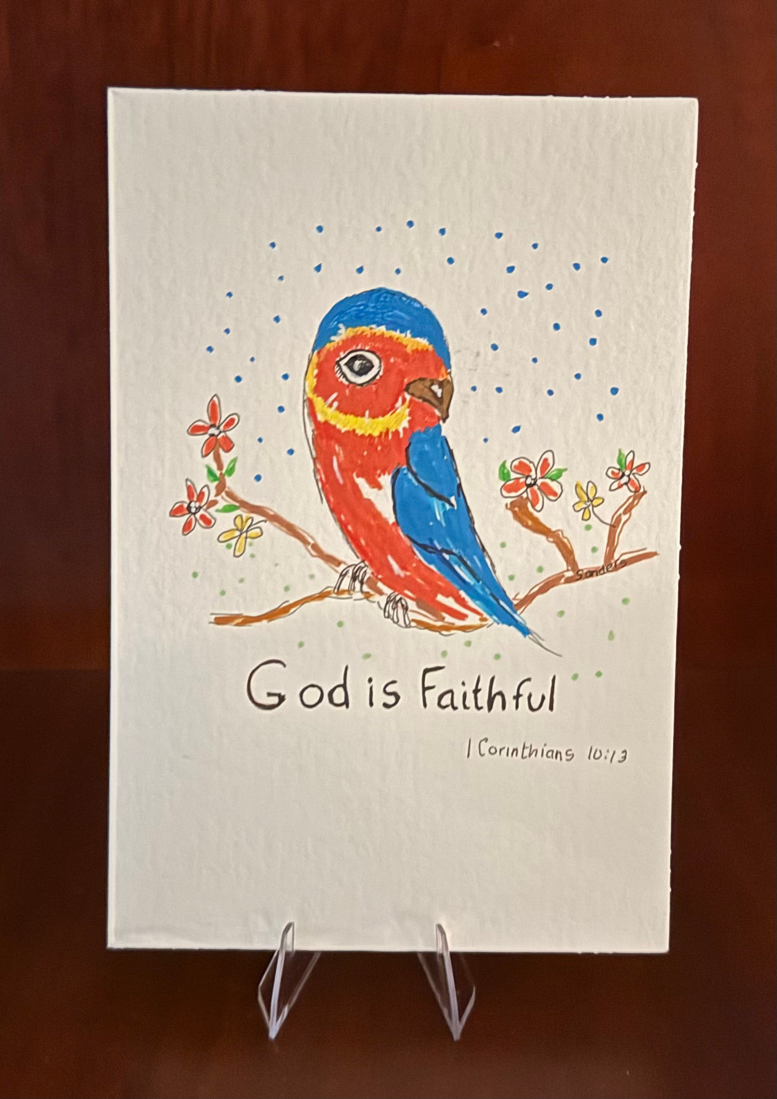 God is faithful card