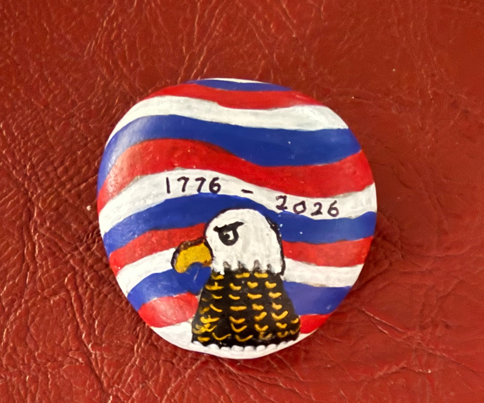 1776-2026 Eagle with Red White and Blue stripes