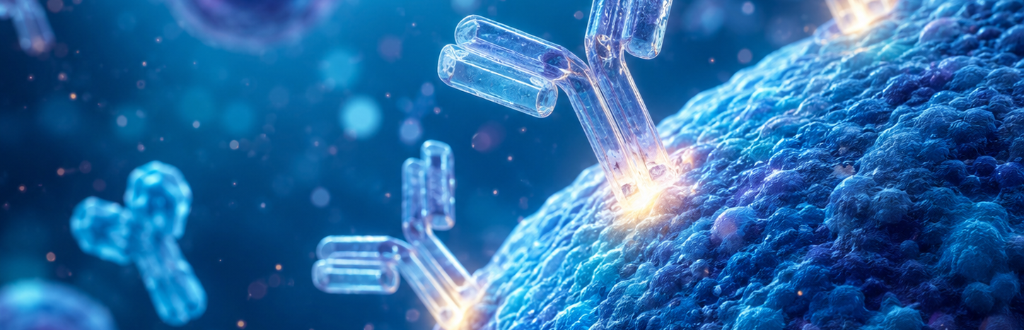 Antibodies on surface