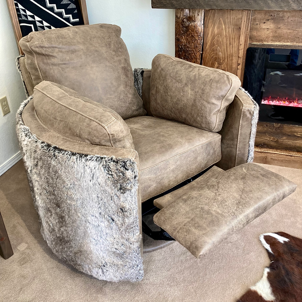 Thumbnail: Silver Plume Barrel Recliner