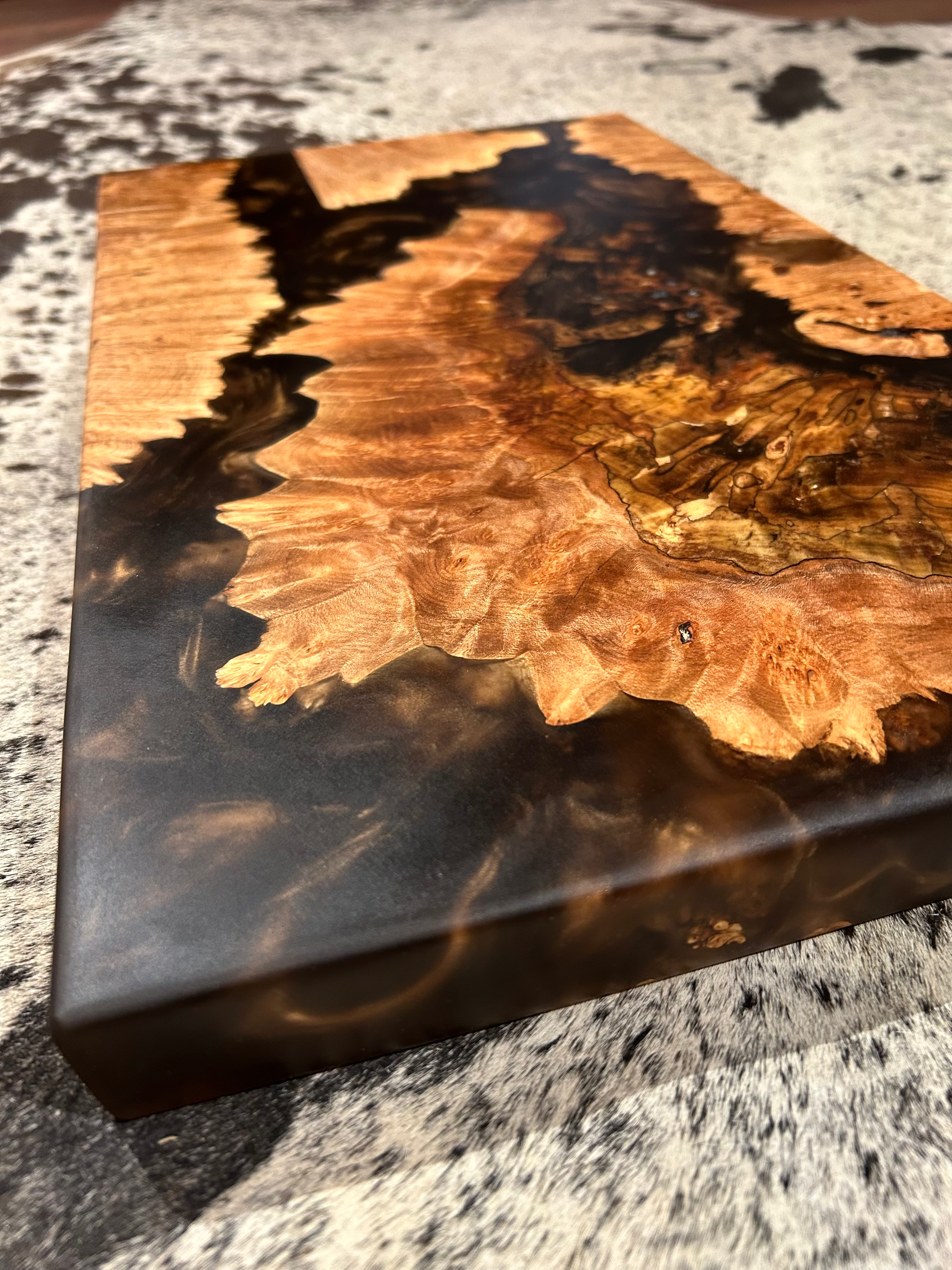 Burl + Epoxy Serving Board | Small
