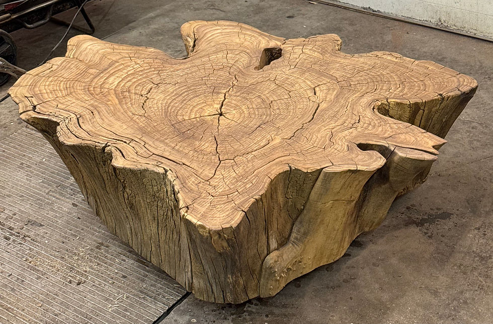 Thumbnail: 《 𝚋𝚕𝚊𝚗𝚌𝚊 》Stump Coffee Table