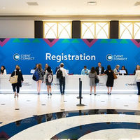 مكتب استقبال مع طباعة أو شاشة ليد