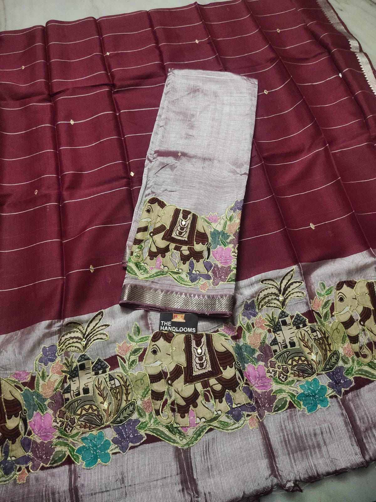 MANGALGIRI PURE PATTU 2 PIECE DRESS MATERIAL