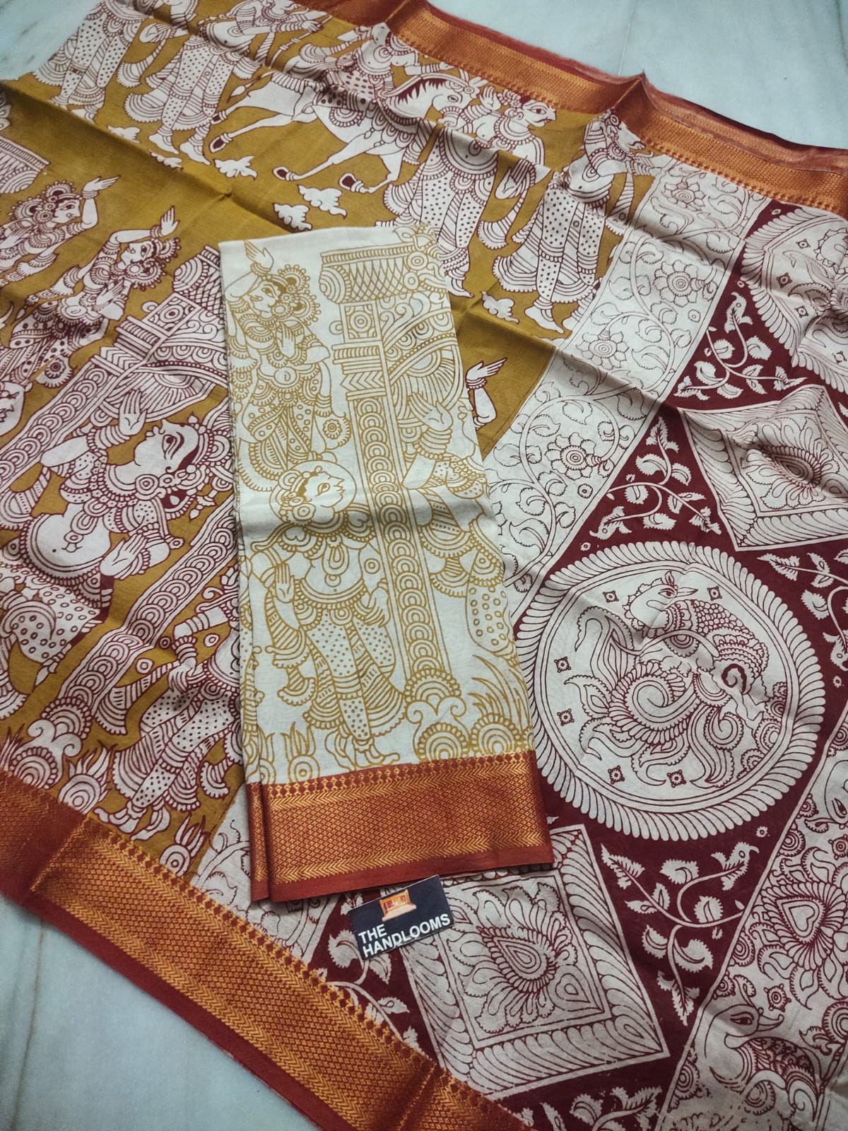 KALAMKARI PATTU 2 PIECE DRESS MATERIAL
