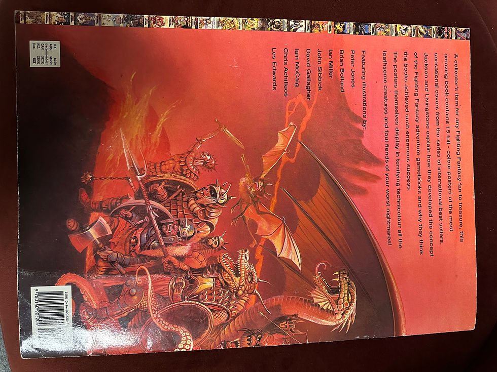 Thumbnail: Fighting Fantasy Poster Book - 1st Edition - 1990