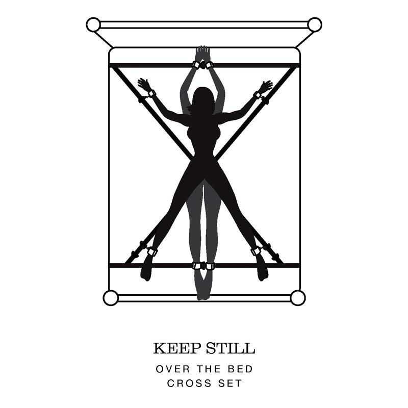 Fifty Shades of Grey - Keep Still - Over Bed Cross Restraint Kit from Love4Play.co.uk