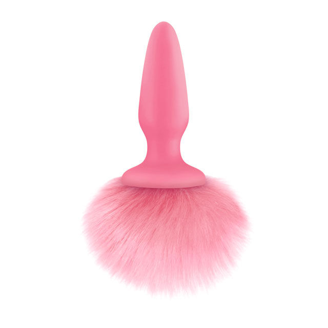 NS Glams Pink Bunny Tail Butt Plug from Love4Play.co.uk