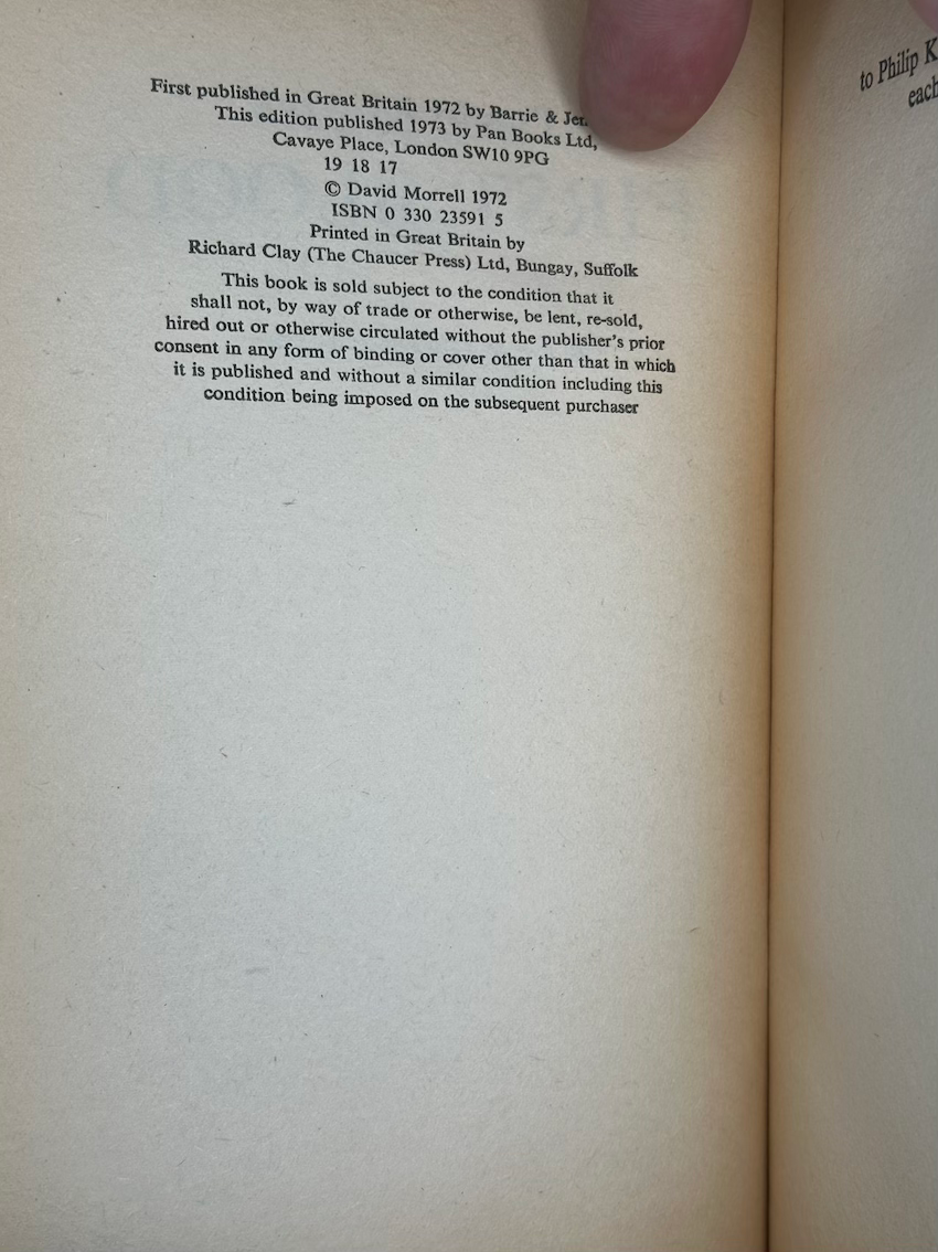 Thumbnail: David Morrell - Rambo - First Blood - 1973